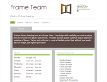 Tablet Screenshot of frameteam.com